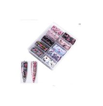 Generic 10 Rolls Wild Flower Nail Foil Transfer Stickers Nail Art Supplies