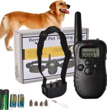 300M Remote Control Pet Dog Training Collar System 100LV Shock Vibration Remote Electric 998D For 1 dog