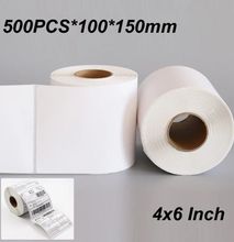 500PCS 100*150mm Thermal Shipping Labels 4x6 Inch Direct Printing Waterproof Roll A6 Waybill Self-Adhesive Paper