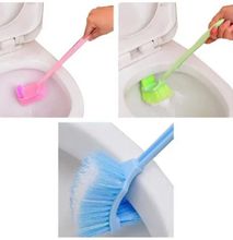 2 Sided Toilet Brush With Holder