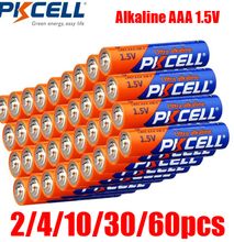 PKCell AAA 1.5V High-Performance Alkaline Batteries Wholesale LR03 E92 AM4 MN2400 MX2400 3A AAA Dry Battery For Remote Control Toys