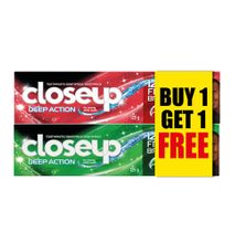 Closeup Toothpaste Deep Action Menthol and Red Hot - 125g (Buy One Get One Free)