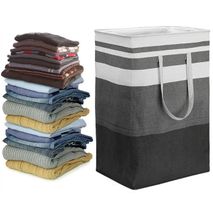 72L canvas collapsible laundry/multi-purpose baskets