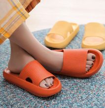 4cm Thick Sole Slipper for Men and Women Orange