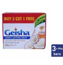 Geisha Long Lasting Soap Coconut Milk And Honey 3x200g