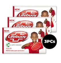Lifebuoy Germ Protection Bar Soap Lemon Fresh 3x175g (Buy 2 Get 1 Free)