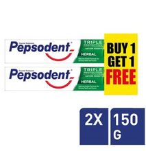Pepsodent Triple Protection Herbal Toothpaste - Buy One Get One Free