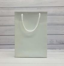 Generic WHITE KRAFT ROPE HANDLE CARRY PAPER GIFT BAG //A5 - 20PCS