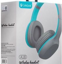 CELEBRAT A18 Wireless Bluetooth Headphone With Extra Bass GRAY