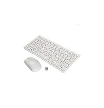 Mini Wireless Keyboard Mouse Combo - White