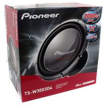 Pioneer Car Subwoofer 2000 watts Double Coil TS-W312D4