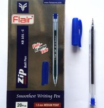 Flair Zip Ball Pen (20pcs) - Blue