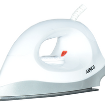 ARMCO AIR-2BDS -1000W Dry Iron with Spray - Teflon Sole Plate- White