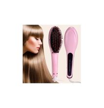 Electric Hair Straightener - Hair Comb Brush - Pink