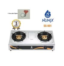 Nunix Table Top Gas Cooker SS001 Stainless Steel+ Free Tightener
