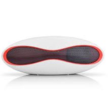 Portable Rugby Wireless Bluetooth Speaker - White.
