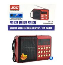 Rechargable Digital Selects Music Player/Fm Radio - Red