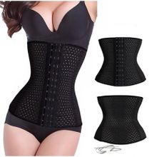 slimming corsets waist trainer slimming belts strap - Black