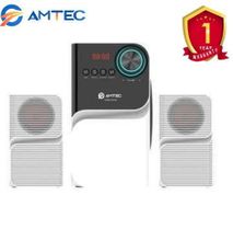 Amtec Am-005 NEW White Multimedia Speaker System Fm/bt/usb