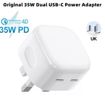 APPLE 35W PD Adapter USB-C+C Dual Jack Fast Charge For Apple Iphone 7 8Plus XR XS Max Iphone 13 Pro Max