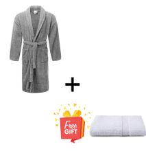 Grey bathroom robes plus free towels