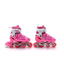 Inline skates, adjustable size roller skates with flashing wheels , for outdoor indoor children boys and girls ,