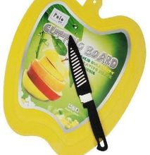 Apple Chopping Board With Knife