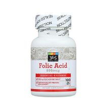 365 Everyday Value Folic Acid 800mcg 100 Ct