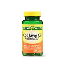Spring valley Cod Liver Oil With Vitamin A & D 100 Softgels