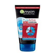 Garnier Pure Active Intensive Charcoal 3-in-1 Wash, Scrub and Mask 150ml
