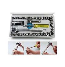 40 Pieces Combination Socket Wrench Toolkit
