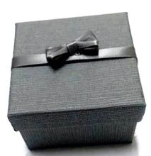 Grey cardboard gift box