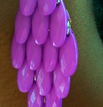 Womens Purple chandelier earrings