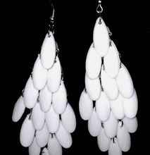 Womens White dangle earrings
