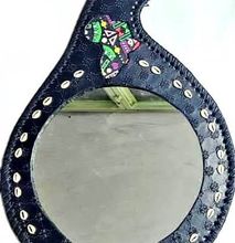 Black Leather africa leather mirror