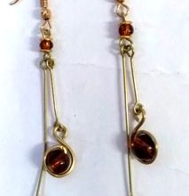 Womens Brass crystal Earrings