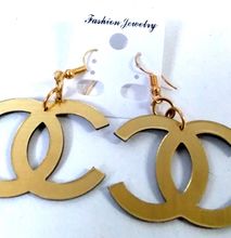 Womens Brass like Chanel Earrings