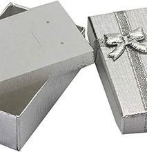 Grey Cardboard jewelry gift box
