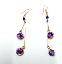 Womens Purple Dangle earrings