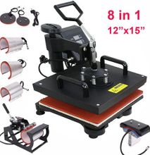 12x15 Inch 8 in 1 Heat Press Machine 360-Degree Swing Away Digital
