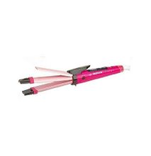 Nova Hair Flat Iron and Hair Curler - 2 In 1 Set - Pink