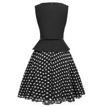 Buy Polka dots a-line belted dress in Kenya