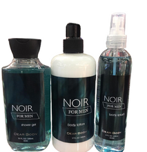Dear Body Noir For Men 3 In 1 Shower Gel, Body Splash & Body Lotion