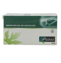Biopharma Psorax  Medicated Bar Soap - 100g - Aqua Green/White