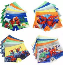 Fashion 6pcs Cartoon Themed Boys Cotton Shorts Underwear-L
