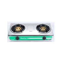 Pine Gas Stove Double Burner - Silver + Hints of Green
