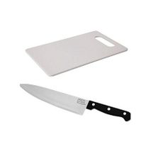 Chopping Kitchen Board + FREE Knife white normal