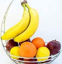 Classy Stainless Steel Fruit Basket Rack silver 1pc