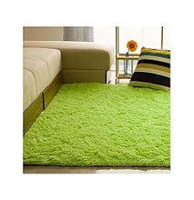 Fluffy Rugs Anti-Skiding Room Carpet Floor Mats - Green 5*8
