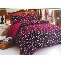 woolen Duvet Set and 2 pillow cases Red 5*6